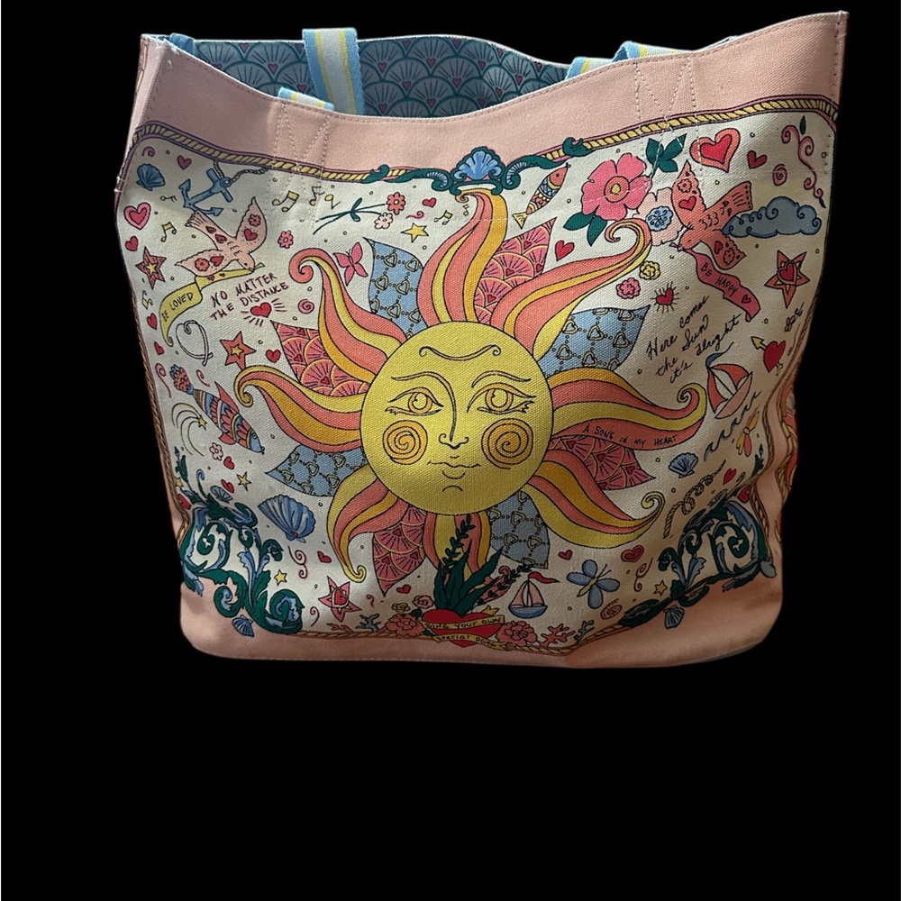 BRIGHTON Artistic Tote Bag with Bohemian Flair